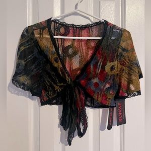 🦄3/$30 NWT Multi-colour floral Romwe Blouse